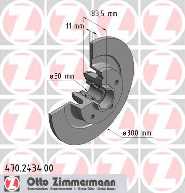 ZIMMERMANN 470243400 -  Тормозной диск
