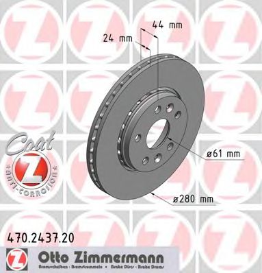 ZIMMERMANN 470243720 -  Тормозной диск