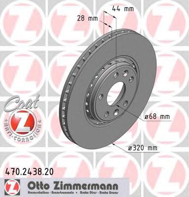 ZIMMERMANN 470243820 -  Тормозной диск