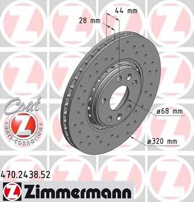 ZIMMERMANN 470243852 -  Тормозной диск