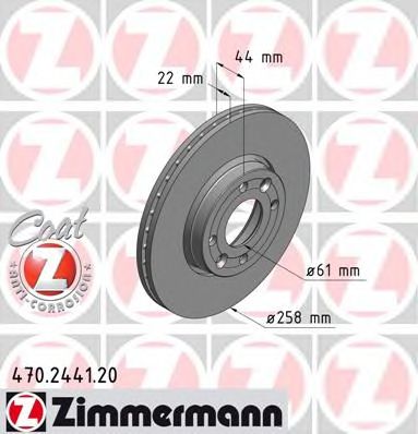 ZIMMERMANN 470244120 -  Тормозной диск