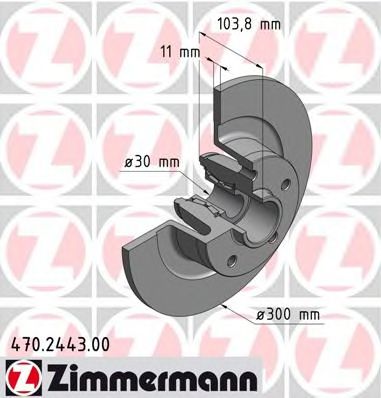 ZIMMERMANN 470244300 -  Тормозной диск