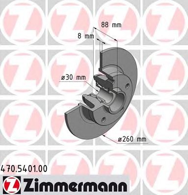 ZIMMERMANN 470540100 -  Тормозной диск
