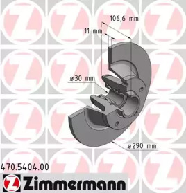 ZIMMERMANN 470540400 -  Тормозной диск