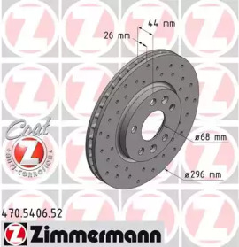 ZIMMERMANN 470540652 -  Тормозной диск