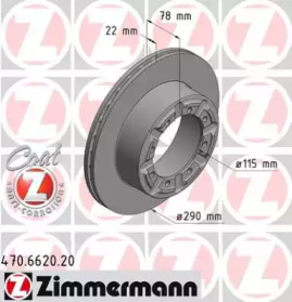 ZIMMERMANN 470662020 -  Тормозной диск