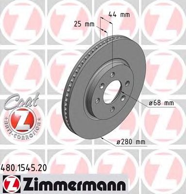 ZIMMERMANN 480154520 -  Тормозной диск