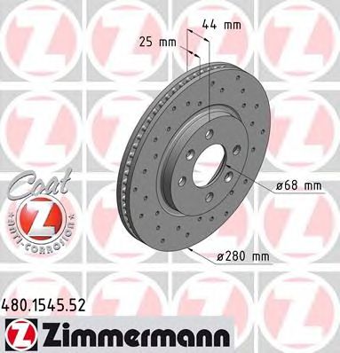 ZIMMERMANN 480154552 -  Тормозной диск