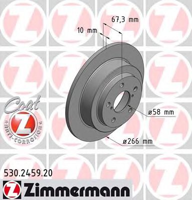 ZIMMERMANN 530245920 -  Тормозной диск