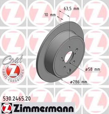 ZIMMERMANN 530246520 -  Тормозной диск
