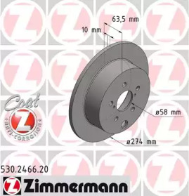 ZIMMERMANN 530246620 -  Тормозной диск