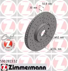 ZIMMERMANN 590282352 -  Тормозной диск