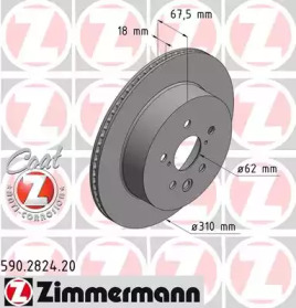 ZIMMERMANN 590282420 -  Тормозной диск