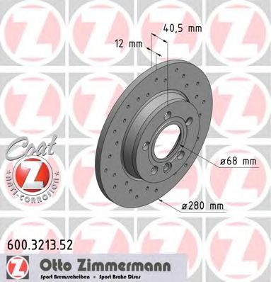 ZIMMERMANN 600321352 -  Тормозной диск