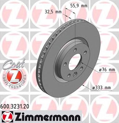 ZIMMERMANN 600323120 -  Тормозной диск