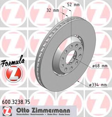 ZIMMERMANN 600323875 -  Тормозной диск
