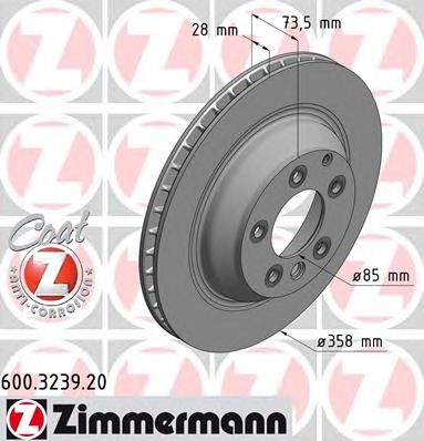 ZIMMERMANN 600323920 -  Тормозной диск