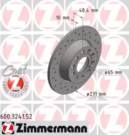 ZIMMERMANN 600324152 -  Тормозной диск