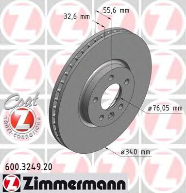 ZIMMERMANN 600324920 -  Тормозной диск