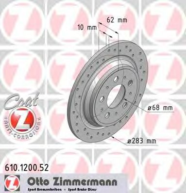 ZIMMERMANN 610120052 -  Тормозной диск